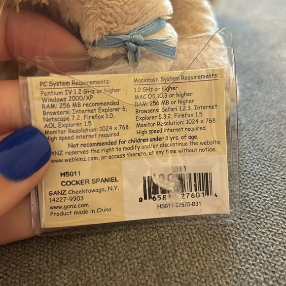 Webkinz Lil Kinz Cocker Spaniel - Includes Unused, Sealed Tag - Picture 4 of 7